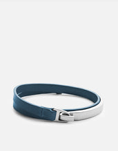 Load image into Gallery viewer, Moore Half Cuff Leather, Sterling Silver