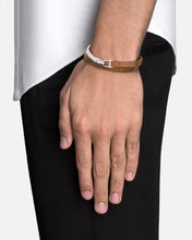 Load image into Gallery viewer, Moore Half Cuff Leather, Sterling Silver