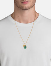 Load image into Gallery viewer, Mini Dove Necklace, Gold/Teal
