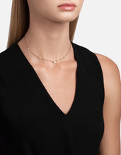 Load image into Gallery viewer, Halo Necklace, Gold Vermeil/Sapphire
