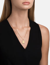 Load image into Gallery viewer, Poppy Frame Necklace, Gold Vermeil/Sapphire