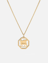 Load image into Gallery viewer, Lamassu Necklace, Gold Vermeil/Sapphire