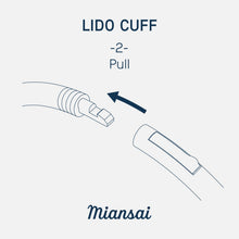 Load image into Gallery viewer, Lido Cuff, Sterling Silver/Black Creme
