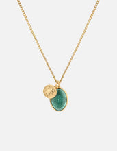 Load image into Gallery viewer, Mini Dove Necklace, Gold/Teal
