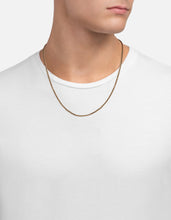 Load image into Gallery viewer, 2mm Woven Chain Necklace, Gold Vermeil
