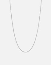 Load image into Gallery viewer, 2mm Cuban Chain Necklace, Sterling Silver
