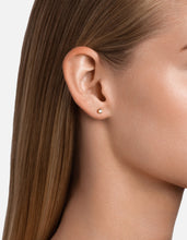 Load image into Gallery viewer, Solitaire Studs, 14k Gold Pavé
