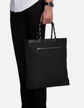 Load image into Gallery viewer, Beach Tote, Black/Off-White
