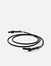 Load image into Gallery viewer, Nexus Braided Leather Sunglass Cord, Sterling Silver
